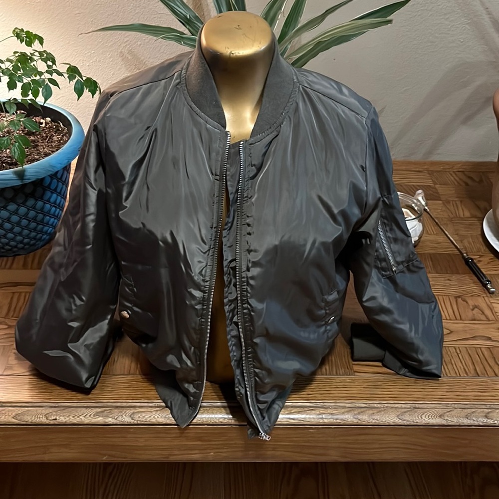 Ambiance army green number jacket